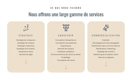 Nous Offrons Différents Services - Meilleur Thème WordPress Gratuit