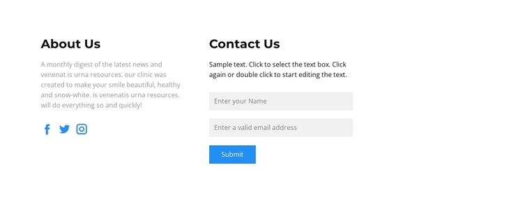 Contact us in different ways HTML5 Template