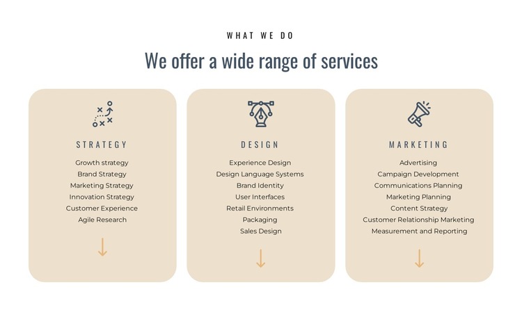 We offer different services HTML5 Template
