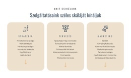 Különféle Szolgáltatásokat Kínálunk - Egyoldalas Sablon