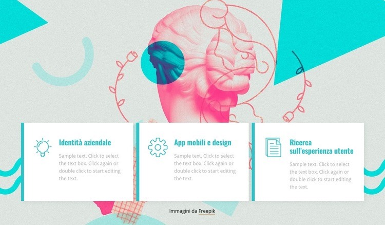 Marketing e design Mockup del sito web