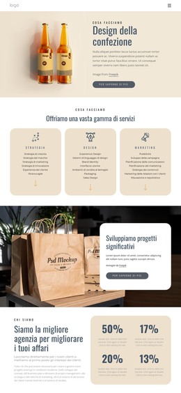 Design Del Marchio E Del Packaging - Modello HTML5 Reattivo