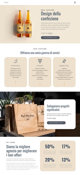 Design Del Marchio E Del Packaging - Tema WordPress Scaricabile Gratuitamente