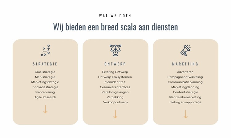 Wij bieden verschillende diensten aan Joomla-sjabloon