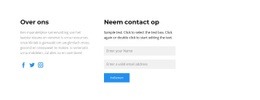 Responsieve Websjabloon Voor Neem Op Verschillende Manieren Contact Met Ons Op
