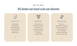 Wij Bieden Verschillende Diensten Aan - Mockup Voor Webontwerp