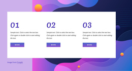 Numbered Text Block - One Page Bootstrap Template