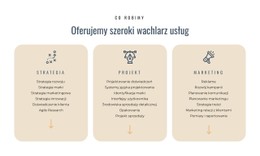Kolumna Szablonu Siatki CSS Dla Oferujemy Różne Usługi
