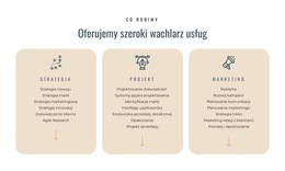 Układ Strony Internetowej Dla Oferujemy Różne Usługi