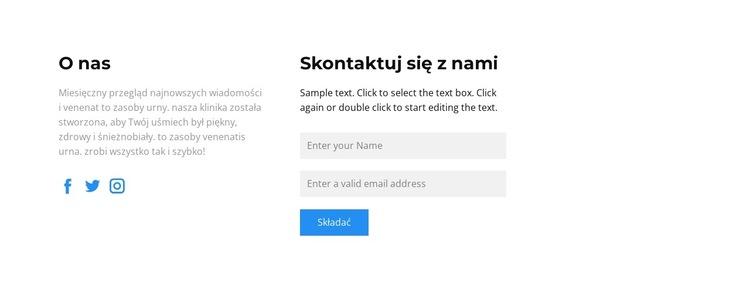 Skontaktuj się z nami na różne sposoby Szablon witryny sieci Web