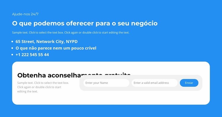 Receba conselhos importantes gratuitos Construtor de sites HTML