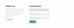 Modelo Web Responsivo Para Contacte-Nos De Várias Formas