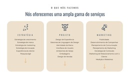 Oferecemos Diversos Serviços - Modelo De Uma Página