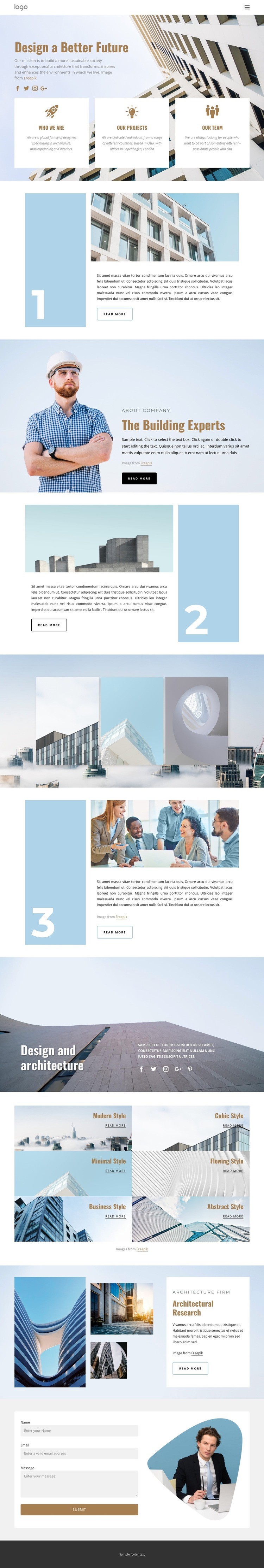 Architecture studio Squarespace Template Alternative