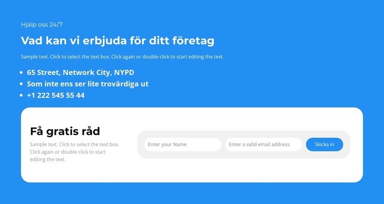 Få gratis viktiga råd CSS -mall