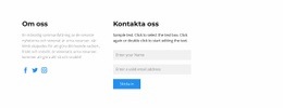 Kontakta Oss På Olika Sätt - HTML-Sidmall