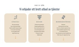 Gratis CSS För Vi Erbjuder Olika Tjänster