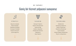 Farklı Hizmetler Sunuyoruz - Bir Sayfalık Şablon