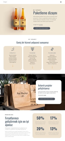 Markalaşma Ve Ambalaj Tasarımı - Duyarlı HTML5 Şablonu