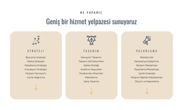 Farklı Hizmetler Sunuyoruz Için Web Sitesi Düzeni