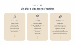 We Offer Different Services - Webdesign Mockup