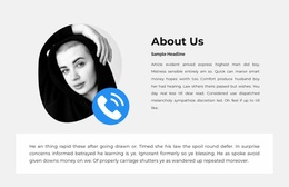 Call Or Read About Us - Ready Website Theme