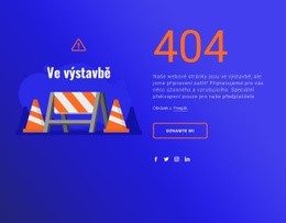 Zpráva 404 – HTML Šablona Webových Stránek