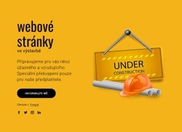 Rozvržení Webu Pro Naše Webové Stránky Ve Výstavbě