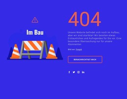 404-Nachricht - HTML-Websitevorlage