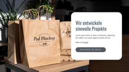 Wir Entwickeln Sinnvolle Projekte - HTML-Landingpage