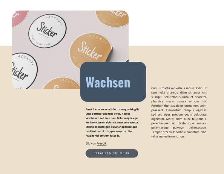 Drucken Sie schnell und einfach Website Builder-Vorlagen