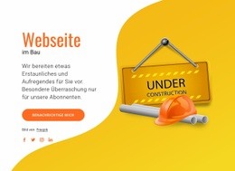 Unsere Website Im Aufbau - Ultimatives Website-Design