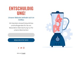 Wartungsseite – Website-Vorlage Herunterladen