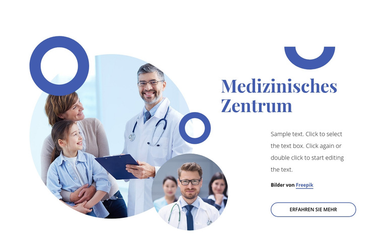 Medizinisches Familienzentrum Website-Vorlage