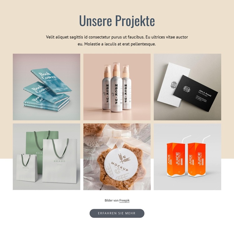 Gelungene Gestaltung WordPress-Theme