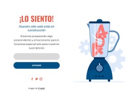 Página De Mantenimiento Sitio Web De Una Sola Página