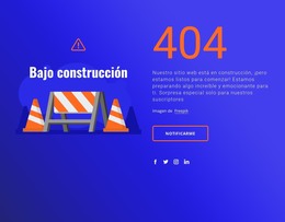 Mensaje 404: Plantilla De Página HTML