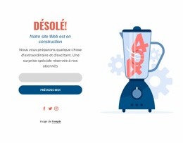 Page D'Entretien Modèle Réactif Html5