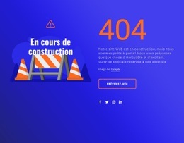 Message 404 - Modèle D'Une Page