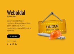 Weboldalunk Fejlesztés Alatt Nyílt Forráskódú Sablon