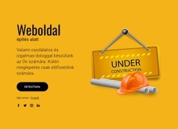 Weboldalunk Fejlesztés Alatt - Webhelysablon
