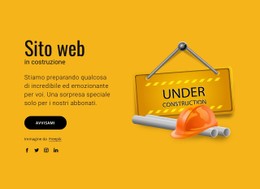 Il Nostro Sito Web In Costruzione Modello Open Source