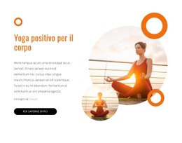 Demo Del Modello Per Yoga Positivo Per Il Corpo