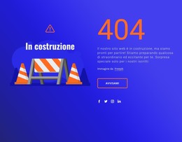 Messaggio 404 - Modello Di Pagina HTML
