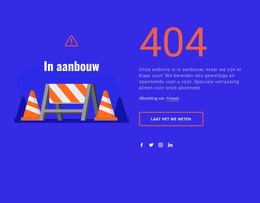 404 Bericht - HTML-Websitesjabloon