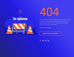 404 Bericht - Responsieve HTML5-Sjabloon
