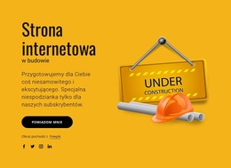 Układ Strony Internetowej Dla Strona W Budowie