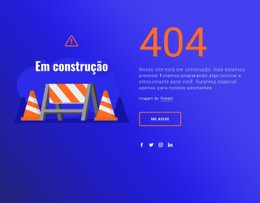 Mensagem 404 Download Gratuito Do Modelo CSS