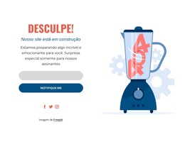 Página De Manutenção - Download Do Modelo De Site