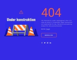 404 Meddelande - HTML-Webbplatsmall